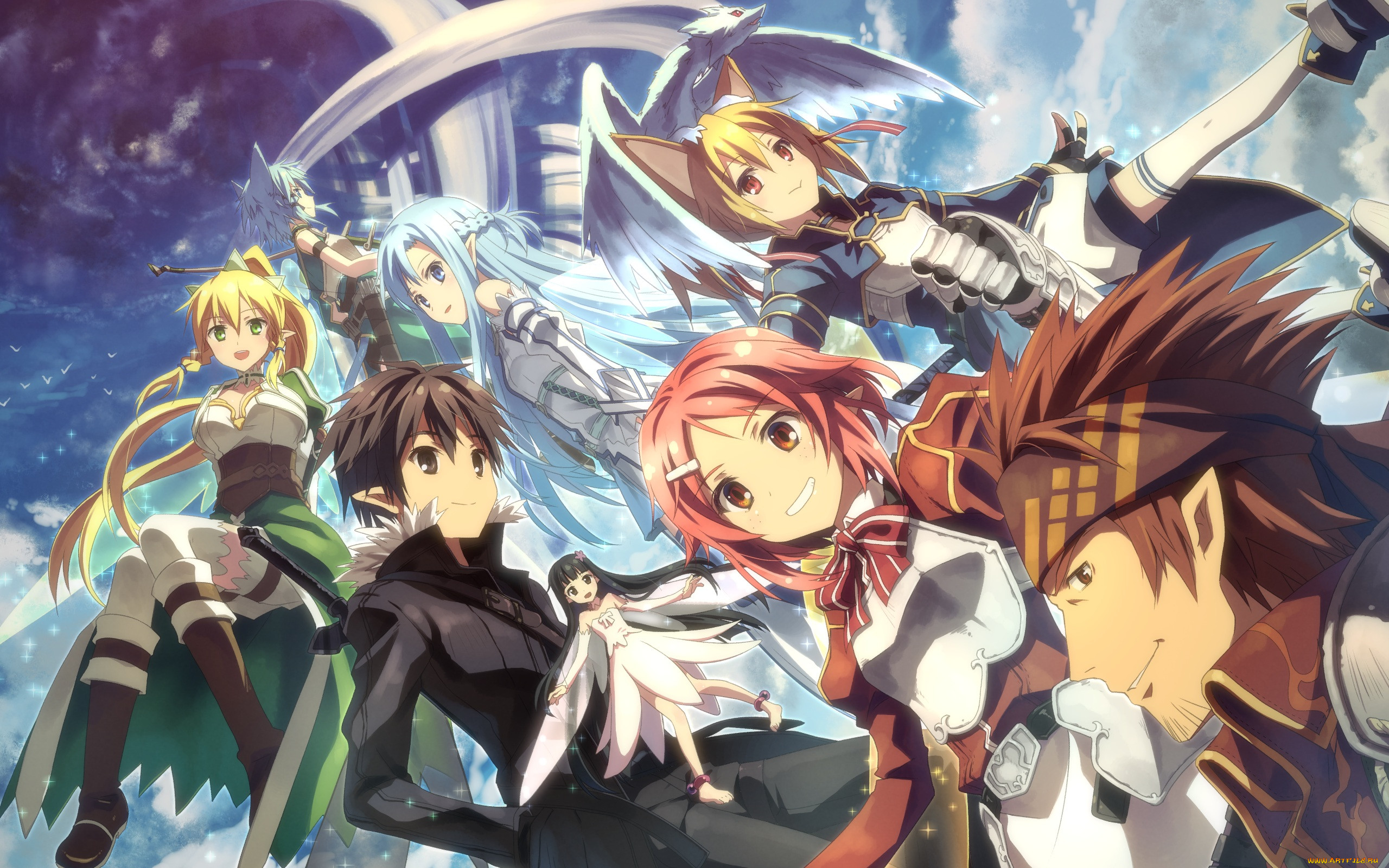 , sword art online, , , , , , yuuki, tatsuya, 